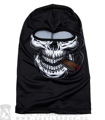 шапка балаклава череп с сигарой