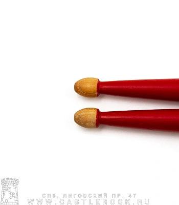 барабанные палочки hun 7a (красные) деревянные наконечники