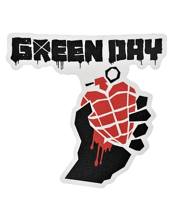 наклейка виниловая green day "american idiot"