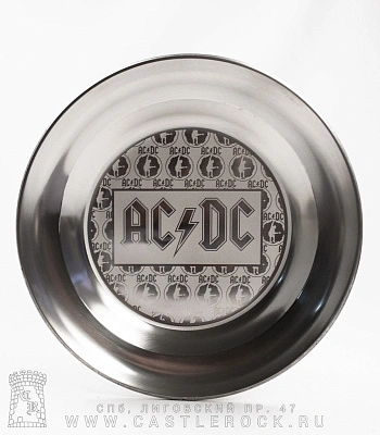 тарелка декоративная ac/dc