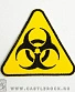 нашивка biohazard (желтая, вышивка)