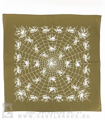 бандана пауки на паутине (оливковая) бандана пауки на паутине (оливковая)