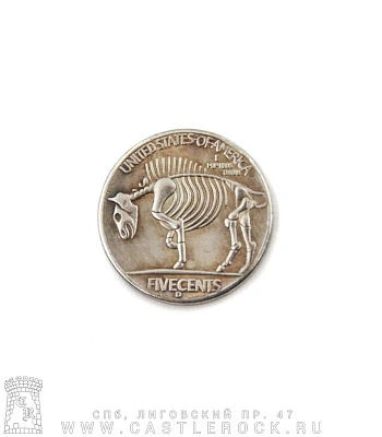 монета сувенирная малая liberty скелет ковбоя