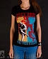 женская футболка guns'n'roses "use your illusion" (принт разноцветный)