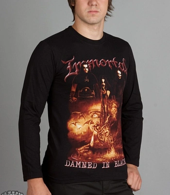 футболка immortal "damned in black" д/р