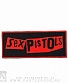 нашивка sex pistols (лого, принт красный)