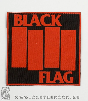 нашивка black flag (лого красное)