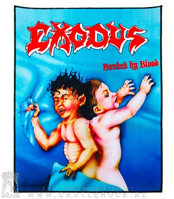 нашивка на спину exodus "bonded by blood"