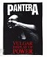 нашивка на спину pantera "vulgar display of power"