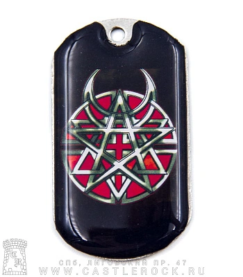 жетон цветной disturbed (лого)