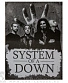плакат system of a down (группа, ч/б)