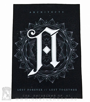 нашивка на спину architects "lost forever//lost together"