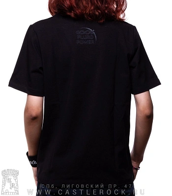 женская футболка пес космический (прямая, светится)