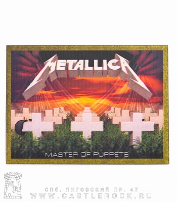 магнит прямоугольный 3d metallica "master of puppets" (голограмма)