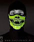 шапка балаклава челюсть с клыками (зеленая)