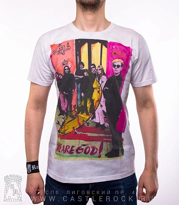 футболка velvet underground "we are the velvet. we are god!" (варенка, белая)