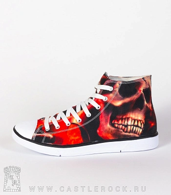 кеды череп (красные)