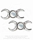 серьги alchemy gothic (алхимия готик) e401 triple goddess