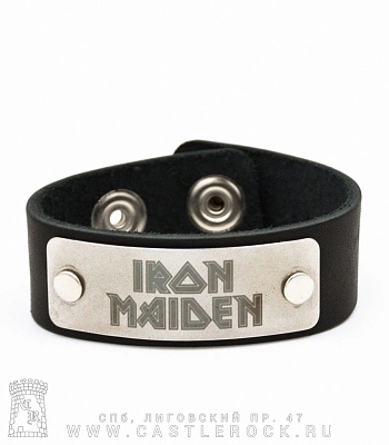 браслет кожаный iron maiden (широкий)