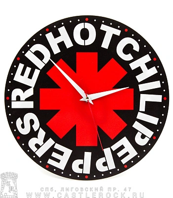 часы настенные red hot chili peppers (лого)
