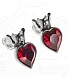 серьги alchemy gothic (алхимия готик) e379 claddagh heart