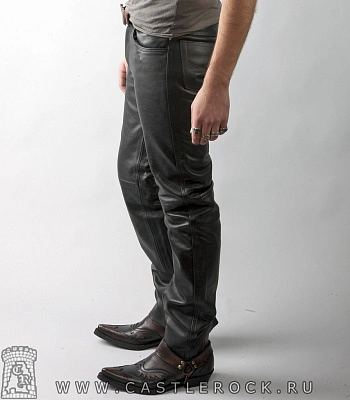 штаны кожаные "alberto" классические