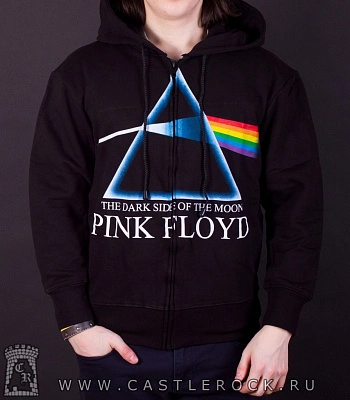 балахон на молнии pink floyd "the dark side of the moon" (принт спереди)