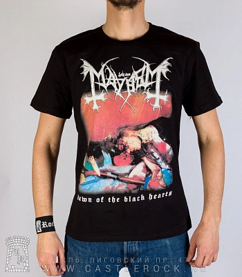 футболка mayhem "dawn of the black hearts"