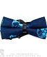 галстук-бабочка черепа голубые (синий)