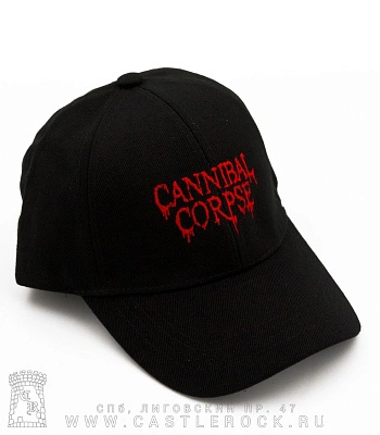 бейсболка cannibal corpse (шесть клиньев, вышивка)