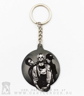 брелок металлический nirvana "seattle washington est. 1988"