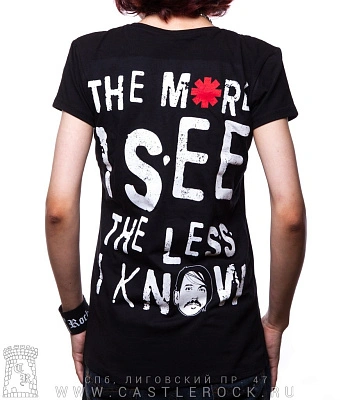 женская футболка red hot chili peppers "snow (hey oh)" (лого)