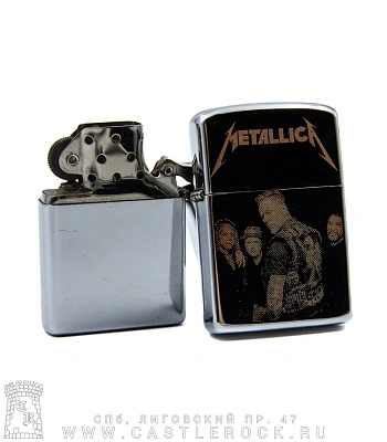 зажигалка с гравировкой metallica (группа)