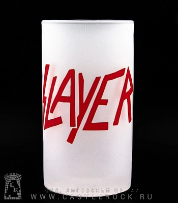 кружка пивная стеклянная slayer (лого)