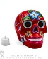 статуэтка череп расписной santa muerte (красный)