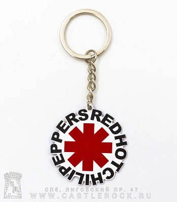 брелок металлический red hot chili peppers
