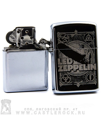 зажигалка с гравировкой led zeppelin (дирижабль)