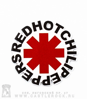магнит металлический red hot chili peppers (лого)
