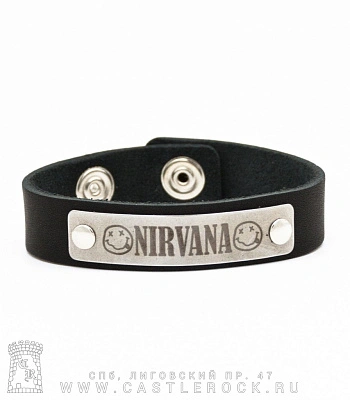 браслет кожаный nirvana