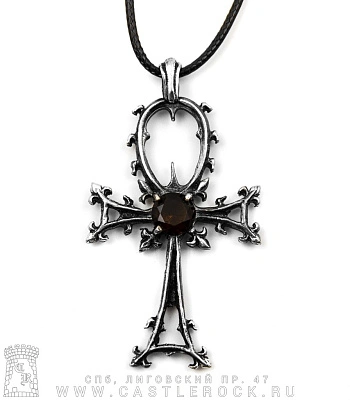 подвес анкх (камень коричневый)
