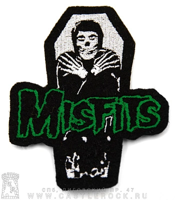 нашивка misfits "horror business" (резная, вышивка)
