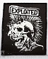 нашивка exploited (лого череп белое)