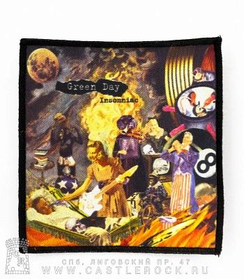 нашивка green day "insomniac"