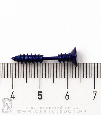 Обманка Плага Сталь Синяя Саморез 1,2 х 6 х 7/4