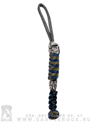 темляк с бусинами шлем и щиты (серый)