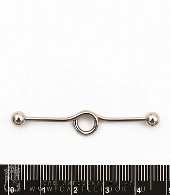 Штанга Индастриал Сталь с Шариками и Витком 1,6 х 38 х 5/5