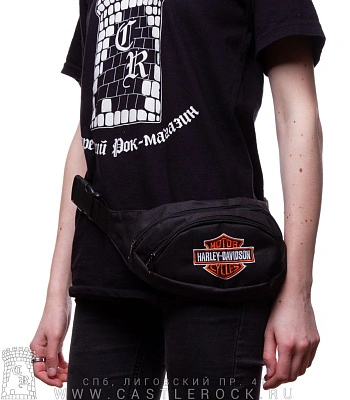 сумка на пояс с вышивкой harley-davidson