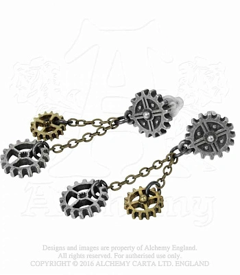 серьги alchemy gothic (алхимия готик) e371 machine head
