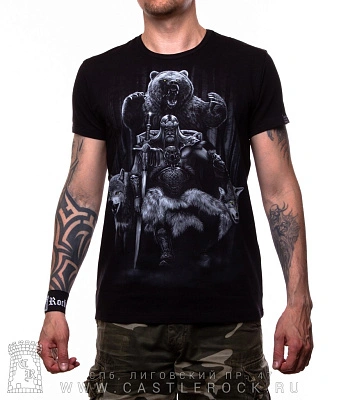 футболка викинг и звери (светится)