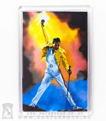 магнит прямоугольный queen freddie mercury "freddie mercury tribute"